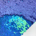 Polyester Mesh Embroidery Reversible Two Side Sequin Fabric